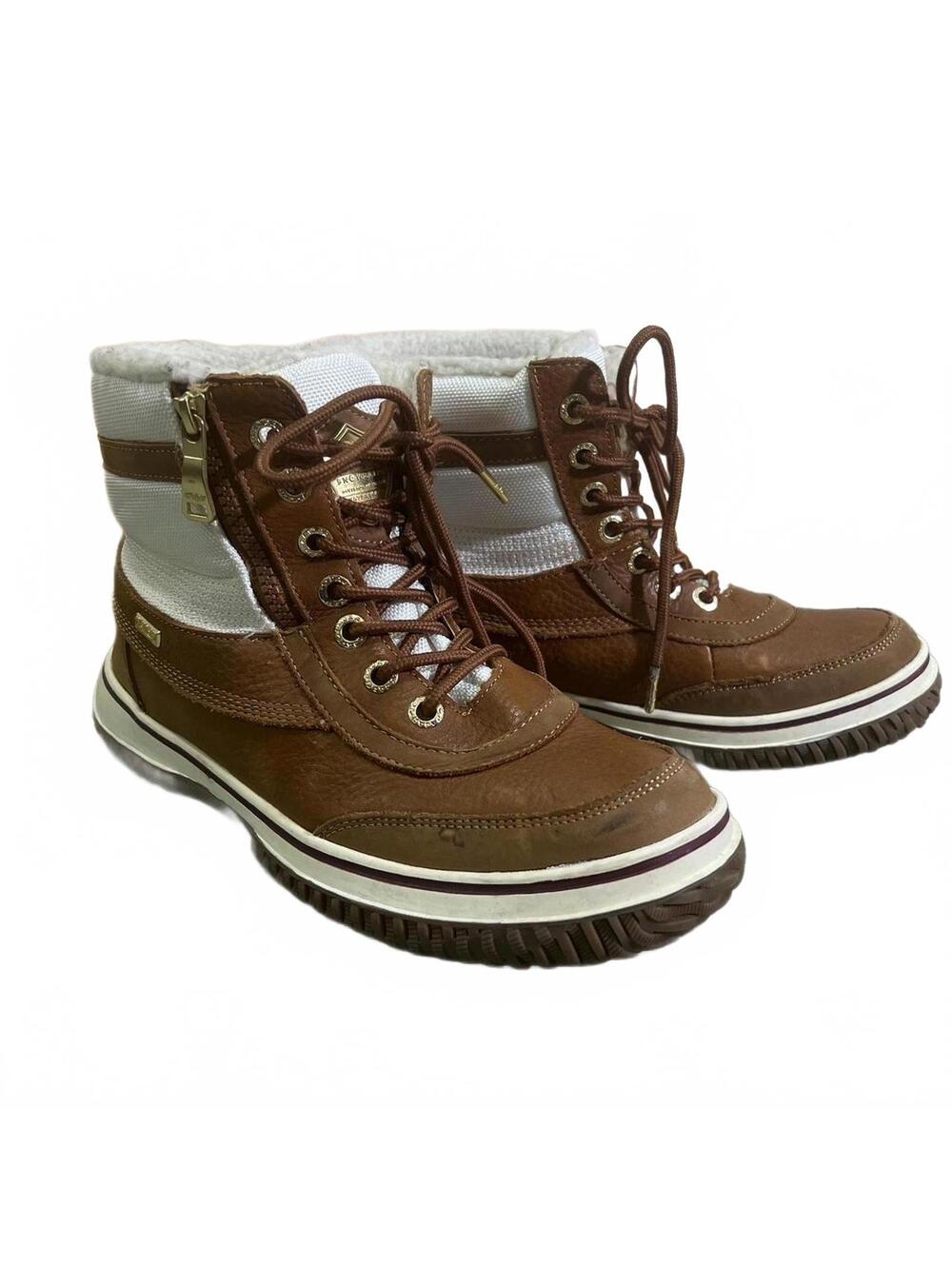 Pajar 1963 Women's Waterproof Insulated Leather Winter Boots US 10 Brown Tan
